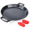 GiPP Padella Antiaderente per Paella da 36 cm, 6-8 Porzioni | per Induzione, Fornelli a Gas, Elettrici e in Vetroceramica, Lavastoviglie e forno disponibili, Custodia termoprotettiva