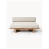Westwing Collection Letto da giardino in legno di teak doppio Eiko