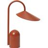Ferm Living - Lampada senza fili ricaricabile Arum - Rosso - Ferro