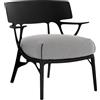 Kartell - Poltrona imbottita A. I - Grigio - Poliuretano espanso riciclato - Designer Philippe Starck