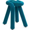 Moustache - Sgabello imbottito Bold - Blu - Schiuma di poliuretano - Designer Big Game