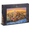 Ulmer Puzzleschmiede - Puzzle Istanbul pittoresca - Pittura orientale della città storica di Istanbul sul Bosforo