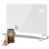 EMKE Riscaldamento elettrico a risparmio energetico 2000 W, riscaldamento a convettore elettrico con controllo Wi-Fi e app, dispositivo di supporto intelligente o montaggio a parete, bianco