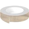 cyclingcolors 1x Bordo bordatura nastro per bordi in ABS senza colla 43 mm x 5 m spessore 0,80 mm pannello per mobili piano di lavoro laminato in legno, Rovere Whiteriver sabbiato decapato