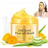 Probuk 24K Gold Peel Off Maschera Viso, Purificante e Idratante, Maschera Collagene Viso, Peel Off Trattamento Viso Per La Cura Della Pelle, Adatto Sia per Uomini Che per Donne, 120ML
