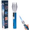 TaimeiMao Accendino Lungo per Candele, Accendino Antivento Gas Ricaricabile, accendino Jet Flame per Campeggio All'aperto, Barbecue, Cucina, Regali per Uomini (Venduto Senza Gas Butano)