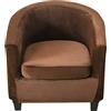 CHNSHOME Coprisedili Poltroncina Club 2 Pezzi Copripoltrona 1 Posto Fodera per Poltrona Chesterfield 1 Posto Cocktail Sedia Coprisedie per Bar Tullsta