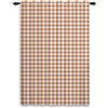 ggaimwf Tende color talpa per la camera da letto Tende a quadri Plaid Trattamento per finestre Stile country Soggiorno Patio Divisorio per stanze Quadretti Tenda Tasca per asta 135x175cm 1 pannello