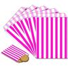 POPOYU 100 Pezzi Sacchetti Carta Rosa Piccoli,13x18cm Buste Regalo Natale Sacchetti,Simpatico Babbo Natale Sacchetti Natalizi per Caramelle Cioccolatini Biscotti Regalini