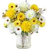 MEIVINES 2 pezzi Fiori Artificiali Fiori Finti per Decorazioni Bouquet Fiori Rose Artificiali di Seta per matrimonio casa centrotavola partito cimitero tomba decorazione (Bianco Giallo, 2PCS)