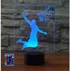HPBN8 Ltd 3D Basket Luce Della Notte LED Lampada 7/16 Cambiamento di Colore Lampada da Tavolo USB Power Telecomando Giocattoli per Bambini Decor Decorazioni di Natale Regalo di Compleanno