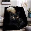 UGZDEA Coperta morbida con gatti, 150 x 200 cm, con stampa di gatti, regalo per ragazze/donne, morbida, calda e leggera, decorativa, per divano e camera da letto (C, 150 x 200 cm)