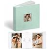 Vienrose Album Fotografico con 48 Foto 6x4 in Tela Lino con Finestra,Pagine Acido-Free con Spazio per Appunti, Album Ricordi per Matrimonio, Famiglia, Neonato, Anniversario (Verde)
