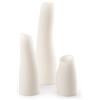 Vaso Elegante di Design da Interno Esterno in Resina Madame Ø42 H145 - Plust, WHITE LIGHT