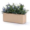 Fioriera rettangolare da interno esterno Kebe 100X40 H40 in plastica riciclata - Euro3plast, DUNE