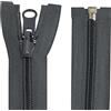 Aerzetix - C64109 - Set di 10 Cerniere Lampo a Spirale Doppio cursore N°5 65cm separabile autobloccante - tiretto in Metallo - Colore Grigio Scuro - Rete in Nylon - merceria pelletteria