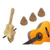 Emezddo Plettro scatola, plettri per chitarra acustica, custodia per plettro, porta plettro in legno con 3 plettri per chitarra, accessori per chitarra, utilizzato per ukulele bassi