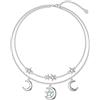 YAFEINI Braccialetti alla Caviglia con Stella per Cavigliere da Donna in Argento Sterling per Ragazze Adolescenti con Catena a Strati e Perline (Braccialetti Stella)