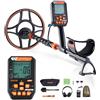 VEVOR Metal Detector Impermeabile IP68 Kit Rilevatore d'Oro per Adulti con Display con Cuffie Wireless 7 Modalità Asta Lunghezza Regolabile Profondità Rilevamento 304,8 mm Ricerca Metalli Oro