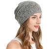 ZLYC - Berretto estivo da donna, lavorato a maglia a mano, vintage, beanie, Taglia unica