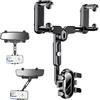 VOSSOT Supporto per Telefono Specchietto Retrovisore per Auto, Porta Cellulare Auto 360° di Girevole Retrattile, porta cellulare auto specchietto, porta telefono auto macchina Per Tutti Gli Smartphone