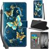 PHINIENLAND Cover per Huawei P Smart 2019 PU Pelle Custodia Flip Turquoise