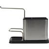 JE CHERCHE UNE IDEE, ME2750, Portasapone e Spazzola in Acciaio Inox 22X10X13 cm, Portasapone in acciaio inossidabile di alta qualità, design tutto in uno, dimensioni pratiche