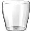 VECA S.P.A. Vaso living trasparente, vaso decorativo plastica, vaso moderno casa, vaso leggero resistente