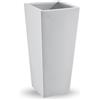 VECA S.P.A. Genesis Cache-Pot quadrato H 100, vaso bianco, vaso alto da esterno e interno, vaso design Veca