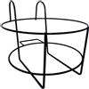 MACA S.R.L. Porta fioriera da balcone Ø 22 cm, supporto vaso in ferro nero, porta vaso tondo, accessori esterno