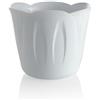 BAMA S.R.L. Portavaso Mimosa Bama, portavaso in plastica, portavaso bianco, vaso decorativo, diametro 15 cm