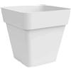 10 Piattini Sottovaso Quadrati In Plastica Nero 15x13 Cm - Per Raccogliere Acqua Da Vasi E Fioriere - 2