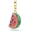 Swarovski Charm Idyllia, Taglio misto, Cocomero, Multicolore, Placcato color oro