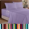 Elegant Comfort, Lussuoso set di lenzuola in microfibra 1500 alta qualità alberghiera, 4 pezzi, morbido, elastico, profondo 45-61 cm, con angoli extra profondi, per letto matrimoniale XL, lavanda