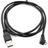 System-S Cavo USB 2.0, 150 cm, tipo A maschio a Micro B, adattatore ad angolo di colore nero