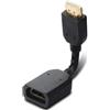 System-S Cavo HDMI 1.4 da 10 cm tipo A maschio a femmina adattatore in nero