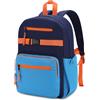 RAVUO Zaino per bambino,Carino Zaino Scuola Elementare Zainetto Asilo Bambino 3-7 Anni con Fascia Toracica Zaino Prescolare per Scuola,Sport,Viaggi,Blu