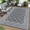 Enyhom Tappeto da Esterno Extra Large 270 x 360 cm,Tappeto da Giardino Impermeabile Reversibile, Portatile Tappeto Esterno Camper Pieghevole per Picnic, Campeggio, Spiaggia, Terrazza