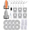 iRobacc ROMO A/S/P - Set di accessori per DJI ROMO A/ROMO S/ROMO P, 2 spazzole principali, 6 spazzole laterali, 6 sacchetti per la polvere, 4 filtri HEPA, 8 salviette, 1 cacciavite, 1 spazzola per