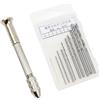 GTIWUNG Mini Trapani a Mano, Morsa di Precisione con 10Pz Rotativi Punte Elicoidali Set, Fai da te fori Pin Vise legno, Micro Twist Drill Attrezzi Rotanti per il modello in ambra Olive perline