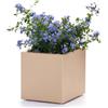Vaso fioriera quadrata da interno esterno Kebe 40X40 H40 in plastica riciclata - Euro3plast, DUNE