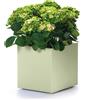 Vaso fioriera quadrata da interno esterno Kebe 40X40 H40 in plastica riciclata - Euro3plast, OASI