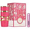 RESAES Resistant and aesthetic Profumo Yara Candy Originale 100ML, Profumo Arabo per Donna a Lunga Durata, EDP Importato da Dubai, Include Nebulizzatore 5ML, Fragranza Dolce con Note di Frutta e Vaniglia (Yara Candy)