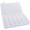 Scatola Organizer Trasparente Con 36 Scomparti Regolabili – Contenitore In Plastica Con Divisori Per Piccoli Oggetti, Artigianato, Pesca, 4 Pezzi - 3