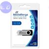 MEDIARANGE PEN DRIVE 32GB MEDIARANGE USB 2.0 NERA con SWIVEL - MR911