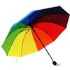 ThreeH 10 Ribs Rainbow Umbrella Portable Folding Umbrella Travel Umbrella Antivento Pieghevole per Uomo Donna