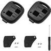 ShnminEU 2 pezzi Guscio chiave per Toyota Aygo Corolla Yaris RAV4 Prado Avensis Land Cruiser Previa Echo Tarago Alphard chiave auto guscio chiave di ricambio per auto