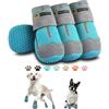 Hcpet Stivali per cani traspiranti per cani di taglia piccola, media e grande, antiscivolo, protezione per zampe con cinghie riflettenti, 4 pezzi