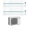 Mitsubishi Climatizzatore Dual Split Kirigamine MSZ-LN Bianco 9+9 con MXZ-2F33VF3 Inverter R-32 Wi-Fi Optional Classe A+++ ,