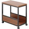 Carrello per stampante con rotelle Supporto per torre per PC a 2 livelli Staffa